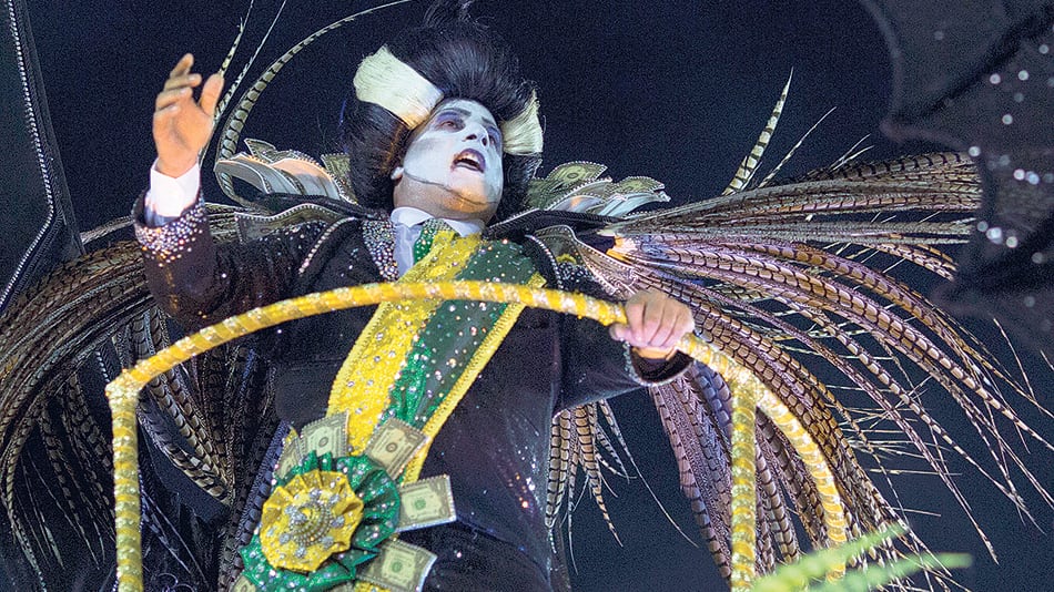 El mandatario Michel Temer fue representado como un Drácula neoliberal.