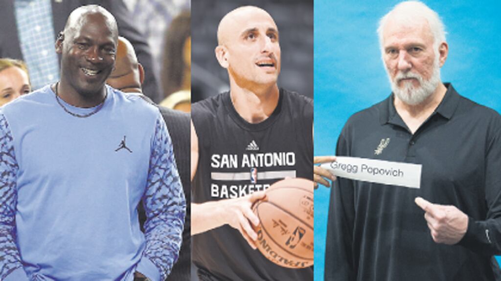 Michel Jordan, Manu Ginóbili y Gregg Popovich: desde la NBA se respaldó a los deportistas.
