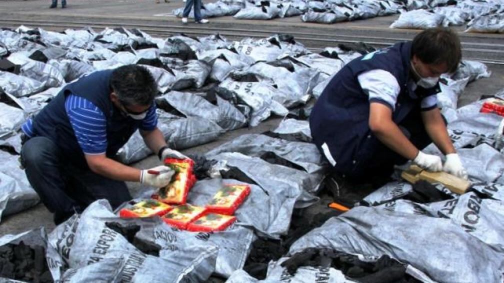 El secuestro de droga en el operativo Carbón Blanco. 