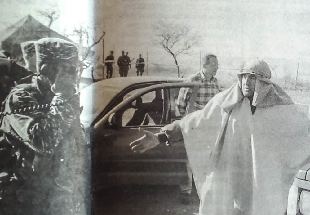 Foto tomada por el reportero Osvaldo Stigliano durante los ejercicios conjuntos en Salta.