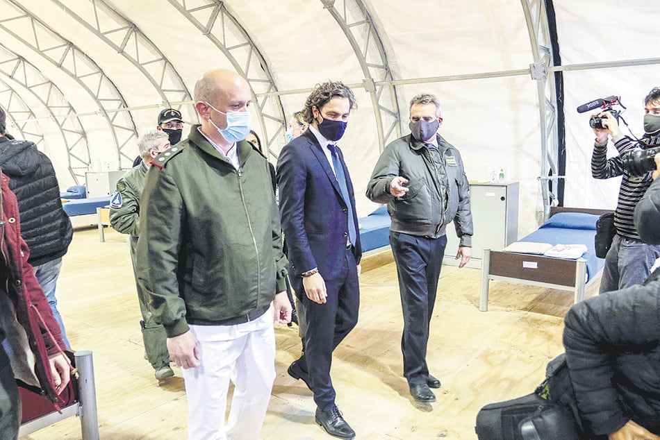 El ministro de Defensa, Agustín Rossi, y el jefe de Gabinete, Santiago Cafiero, encabezaron la inauguración.