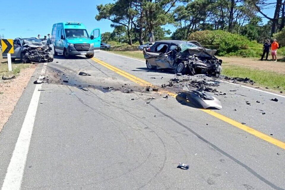 El choque fatal en Punta del Este se registró el miércoles 4 de enero. Foto: Gentileza Marcelo Umpierrez.