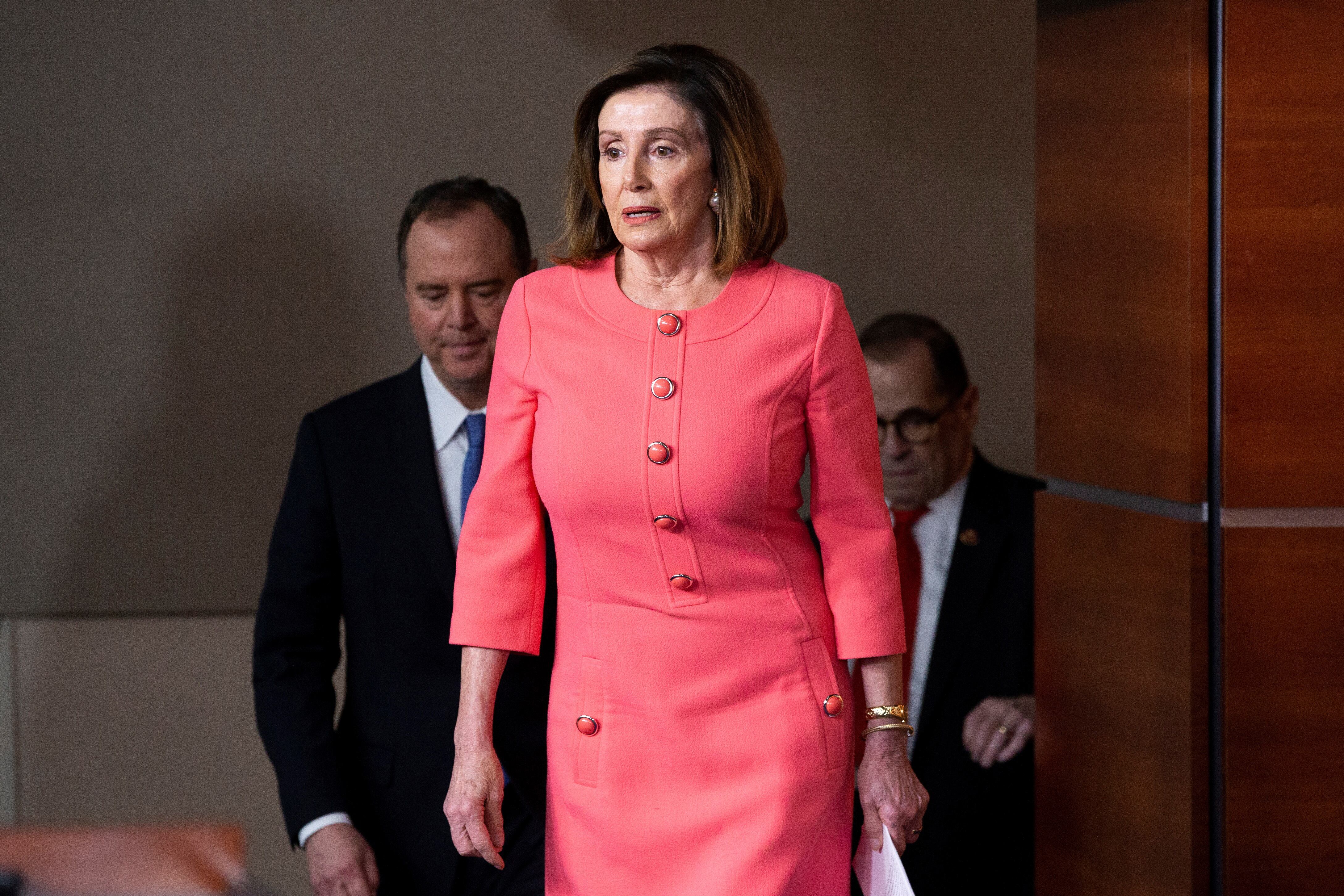 Nancy Pelosi, presidenta de la Cámara de Representantes.