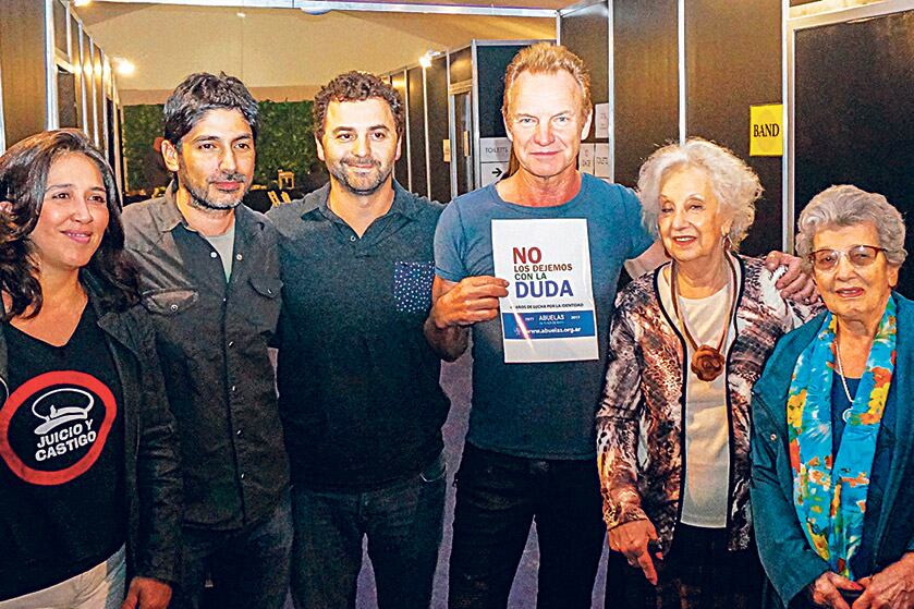 Sting y las Abuelas se volvieron a ver en los camarines del Hipódromo de Palermo.