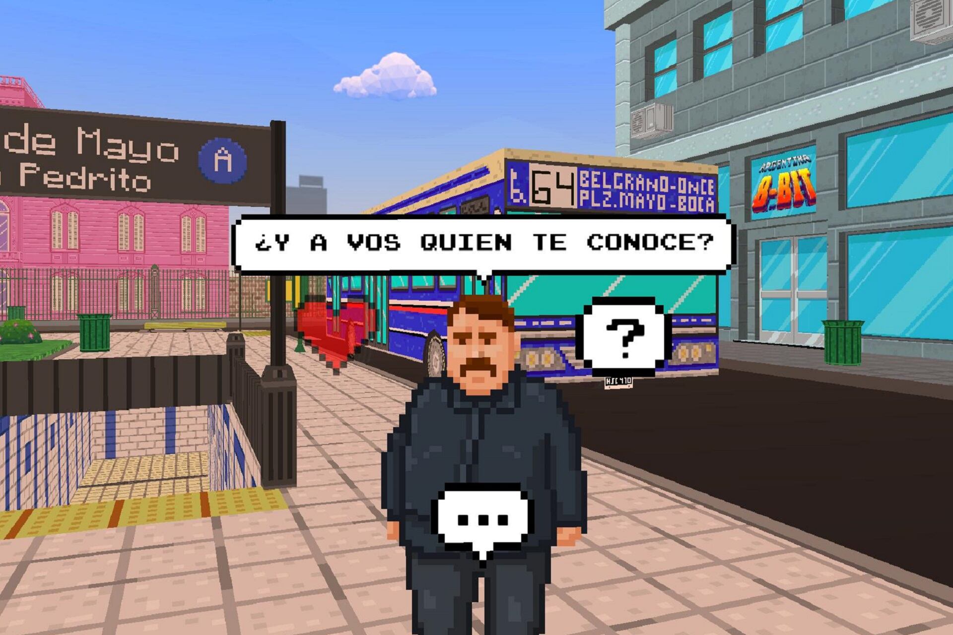 Del "atendedor de boludos" a José de San Martín y de Myriam Bregman a Moria Casán, el "pop" local baña Argentina 8-bit.