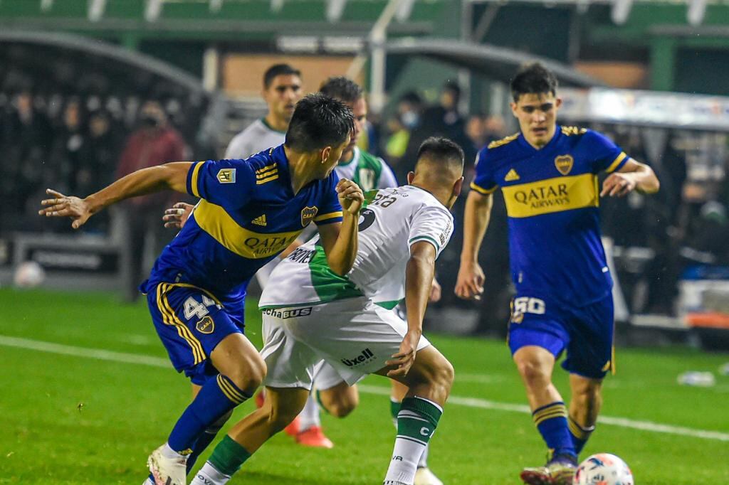 Vicente Taborda, uno de los juveniles que dio la cara el sábado ante Banfield