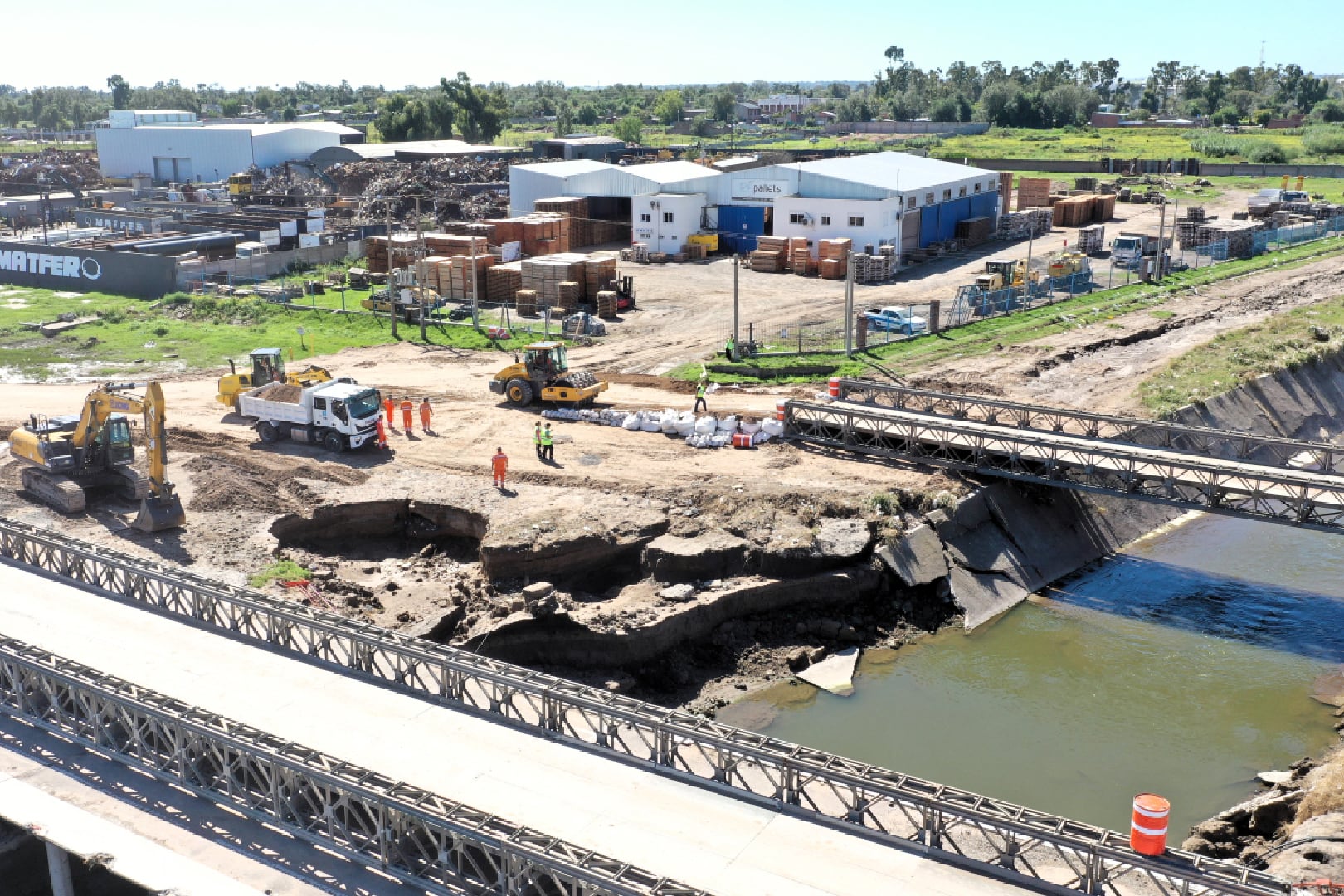 La reparación de los puentes es clave para la zona. 