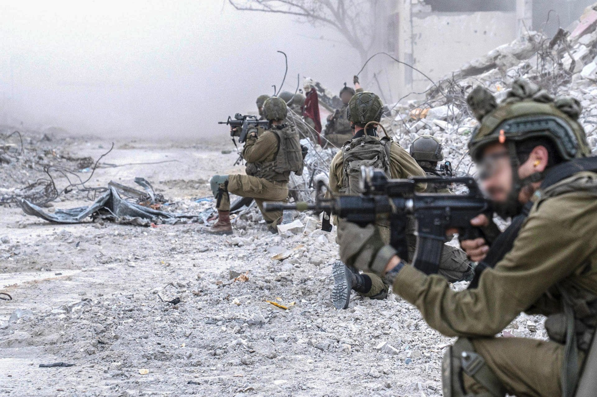 Tropas israelíes operando en Franja de Gaza. 