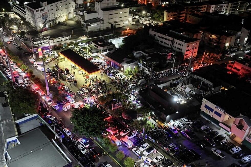 Las imágenes del colapso de un boliche en República Dominicana que ya dejó 66 muertos