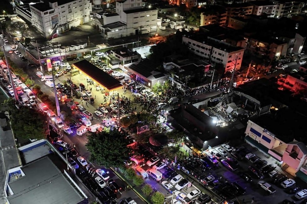 Las imágenes del colapso de un boliche en República Dominicana que ya dejó 66 muertos