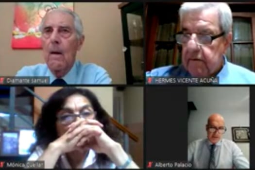 Arriba, los dos condenados: Samuel Bunge Diamante y Hermes Acuña.