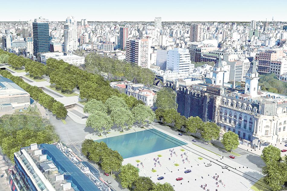 El boceto de rediseño del Paseo del Bajo que conectará las autopistas Buenos Aires-La Plata e Illia es una muestra de la inversión pública al servicio de la privada.