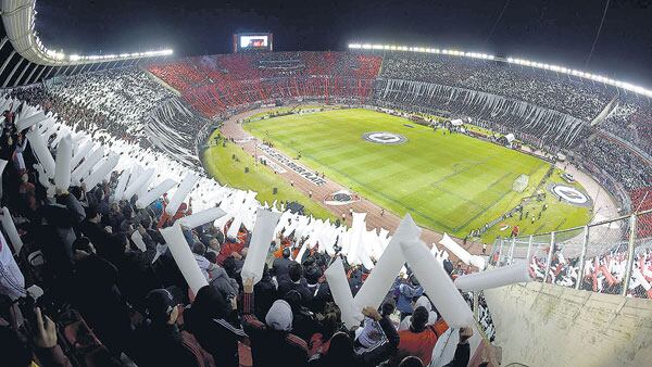 El estadio Monumental hoy, con capacidad para 65.000 espectadores.