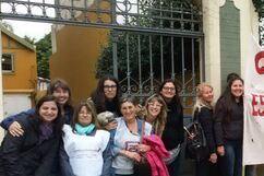 El movimiento de mujeres se movilizaron hasta Diputados.