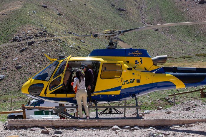 Rescataron a una andinista en el Cerro Aconcagua. Imagen: Ministerio de Seguridad de Mendoza