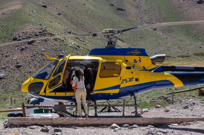 Rescataron a una andinista en el Cerro Aconcagua. Imagen: Ministerio de Seguridad de Mendoza