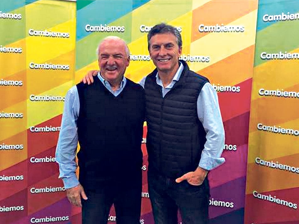 Fernando Niembro y Mauricio Macri, en la campaña alterada por los negocios personales.