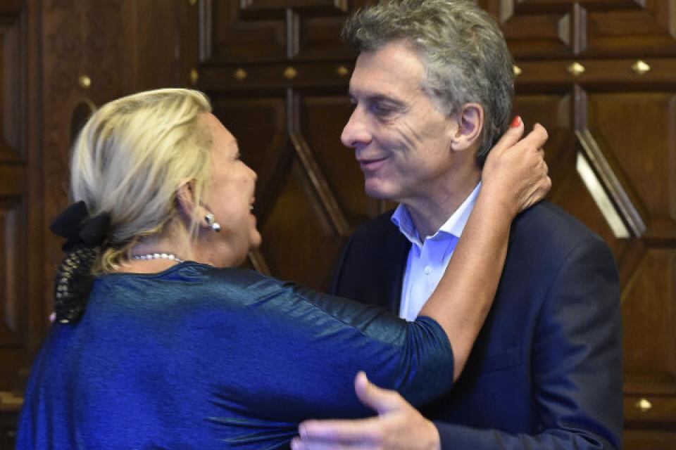 Elisa Carrió y Mauricio Macri, en otros tiempos.