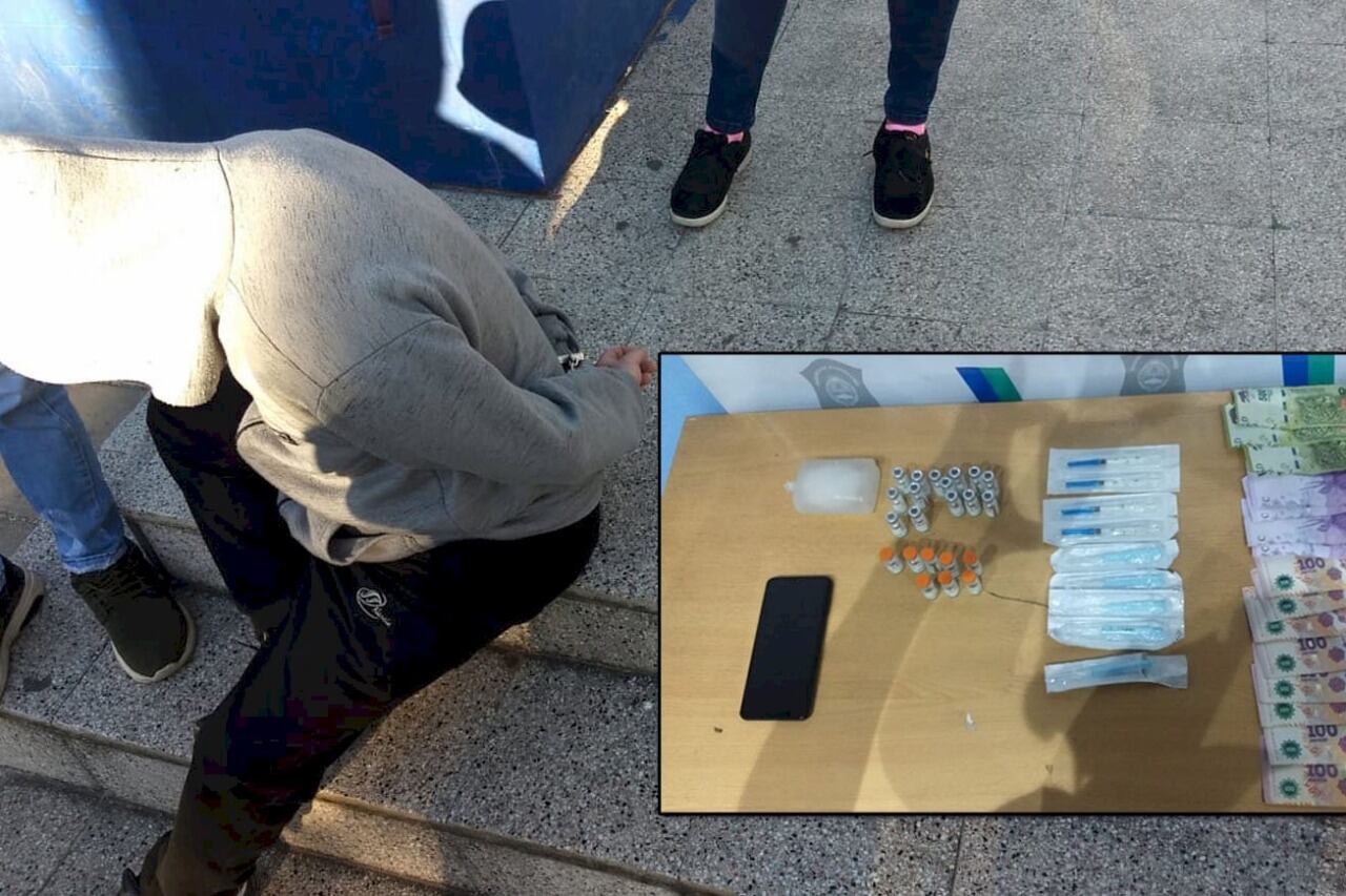 Las supuestas vacunas Sinopharm ofrecidas en venta por el detenido.