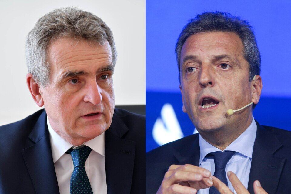 Agustín Rossi y Sergio Massa