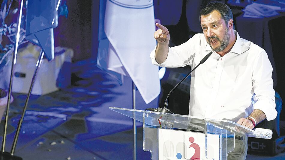 Matteo Salvini habla durante el Congreso Mundial de las Familias en Verona.