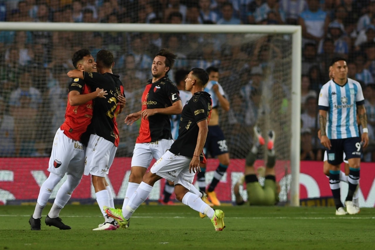 El festejo de los jugdores de Colón