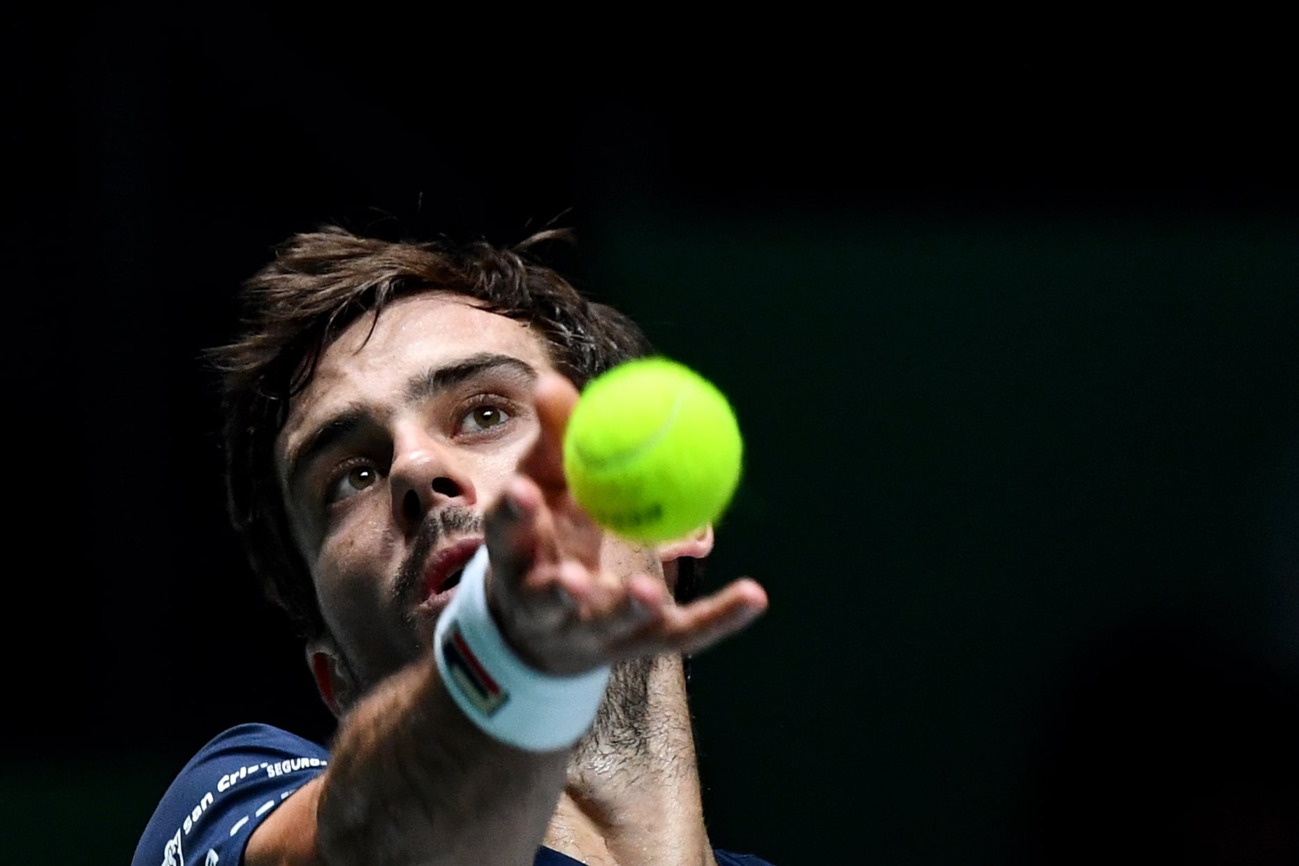 Guido Pella jugó mejor que el martes, pero perdió ante Kohlschreiber.