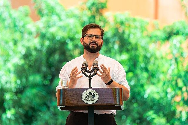 Presidente de Chile, Gabriel Boric. Fuente: Wikimedia Commons.