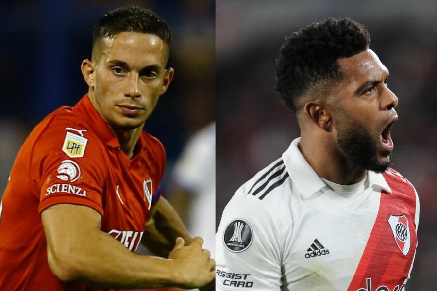 Iván Marcone y Miguel Borja.