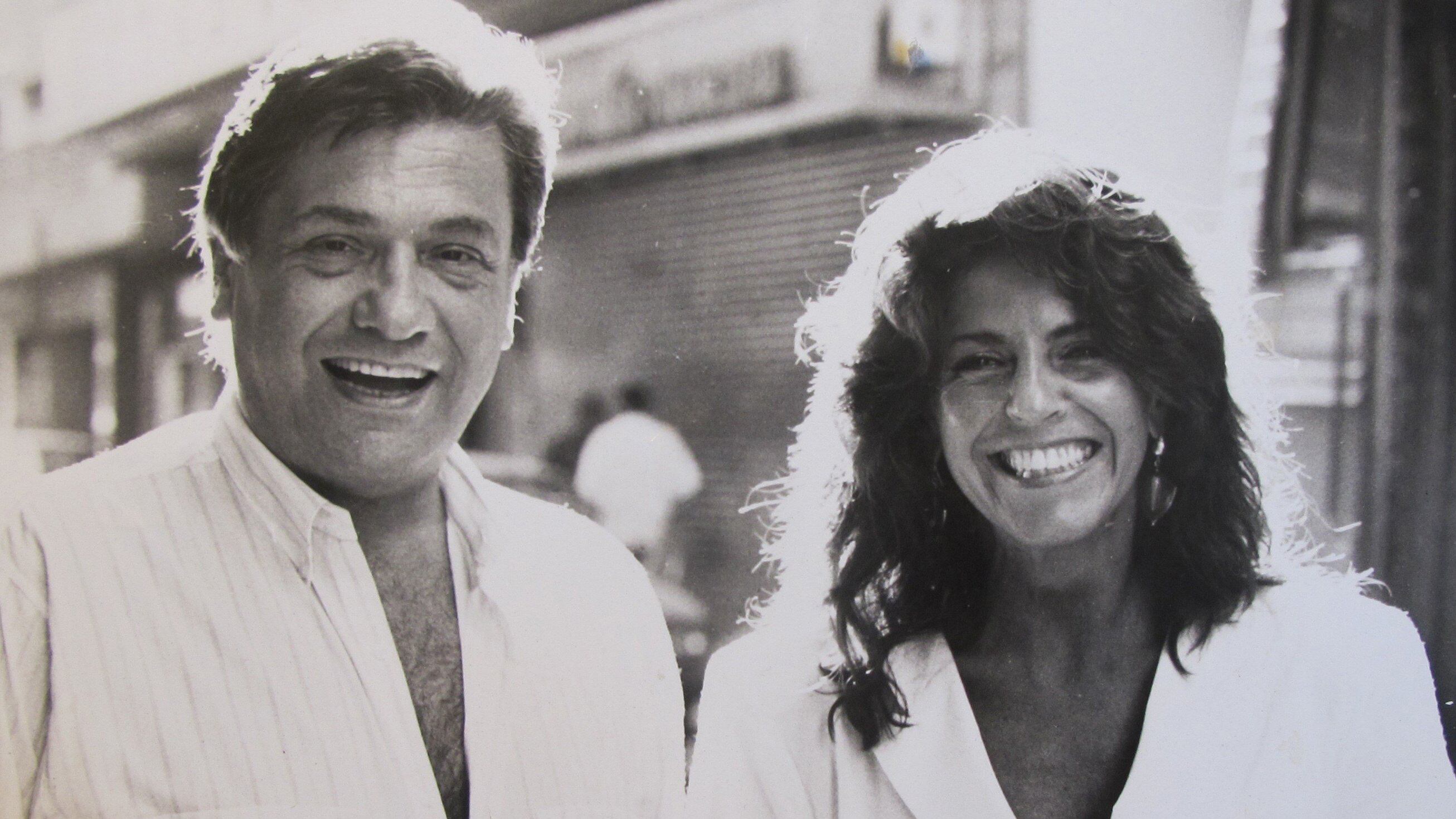 Alberto Ure y Cristina Banegas en las épocas que urdían cómo "asaltar un banco". 