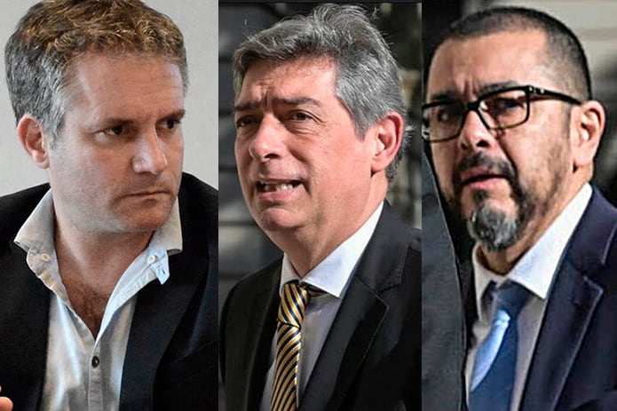 Marcelo D'Alesandro, Horacio Rosatti y Silvio Robles.
