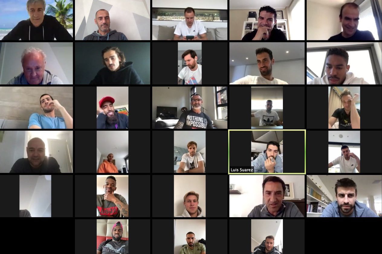 Lionel Messi, y el resto de los capitanes.