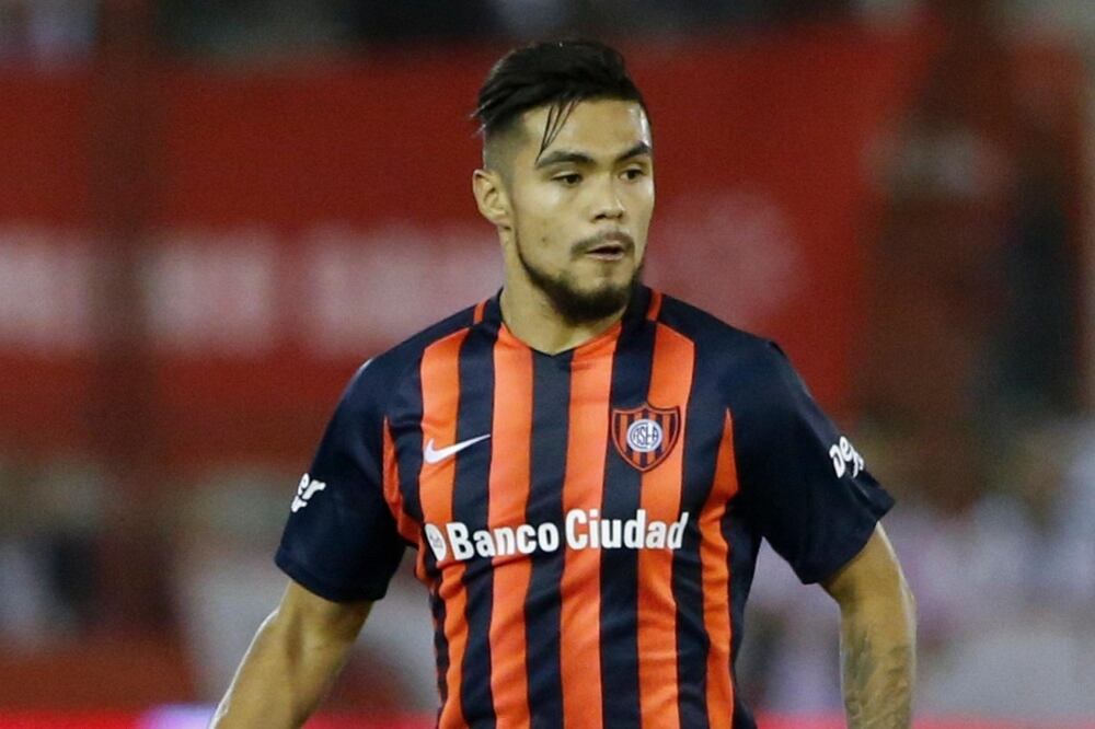Paulo Díaz, cuando jugaba con la camiseta de San Lorenzo