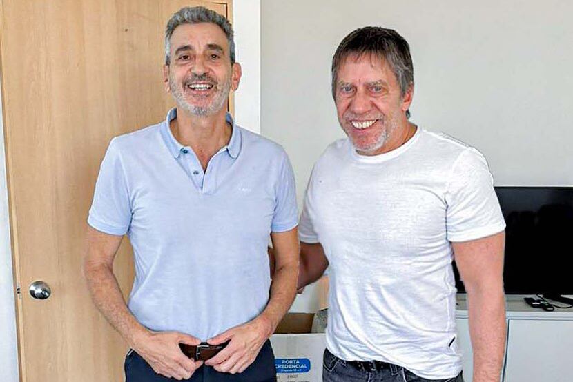 El encuentro entre Florencio Randazzo y Ricardo Bussi.