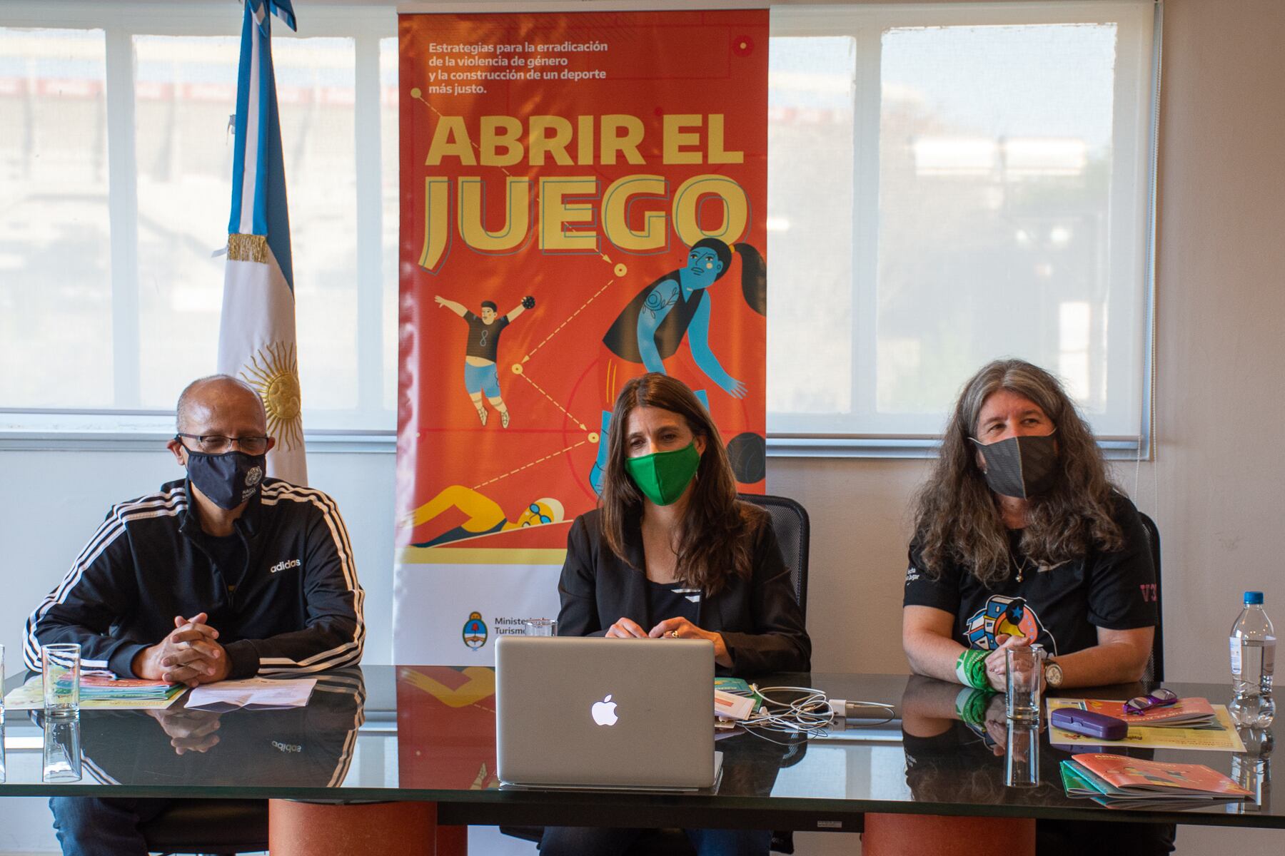 La presentación de "Abrir el Juego", a cargo de Inés Arrondo, secretaria de Deportes.