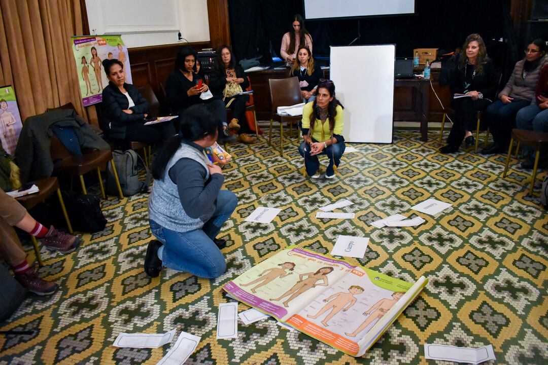 El intercambio entre trabajadores de Nación y Provincia. 