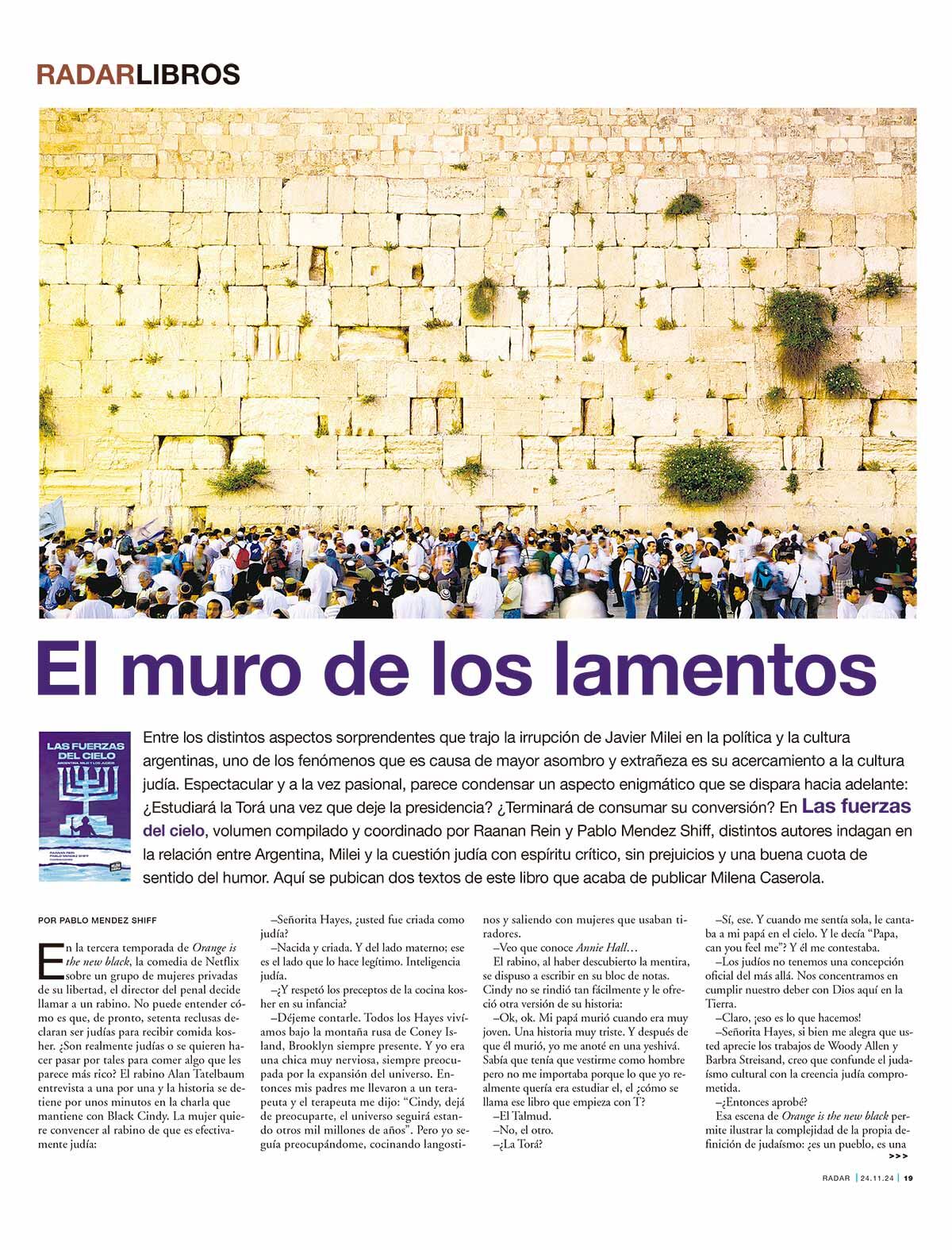 El muro de los lamentos - 22/11/2024