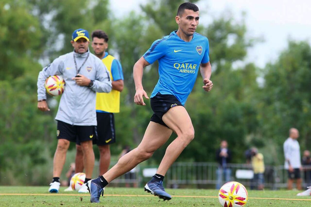 Junior Alonso durante un entrenamiento.