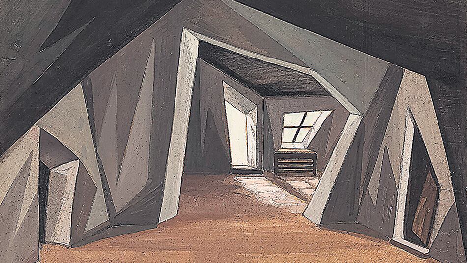 Escenografía para el primer acto de “Marcos Severi” de J. Payrá. Abraham Vigo, 1928.