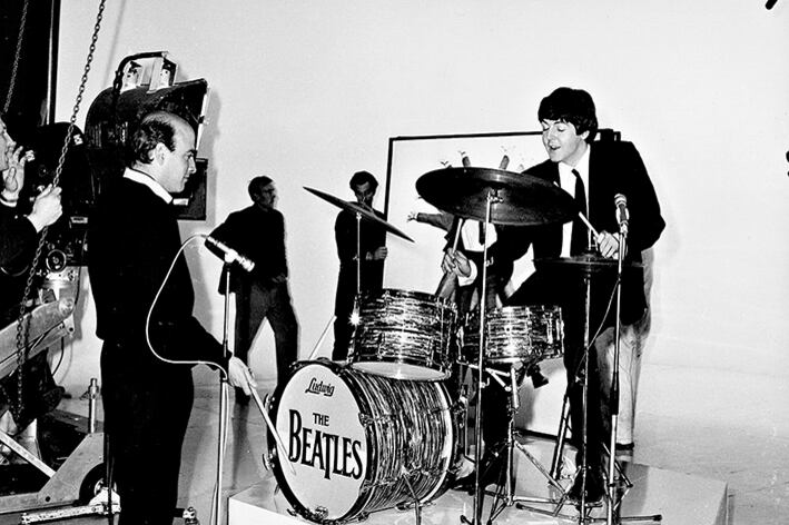 Lester en el set de Anochecer de un día agitado: el grupo y el director coincidieron en todo.