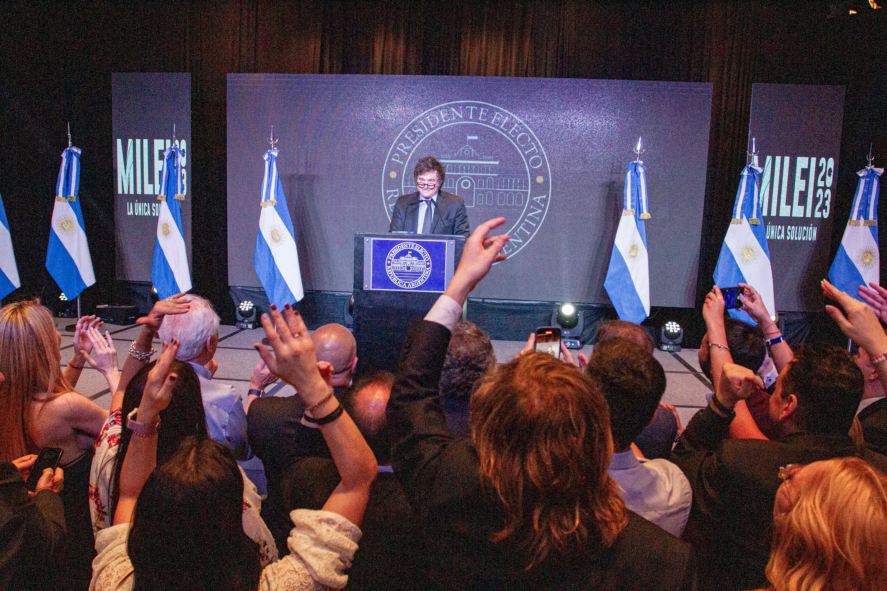 Tras imponerse en el balotaje, Javier Milei dijo que avanzará rápido y sin gradualismo en los cambios prometidos.