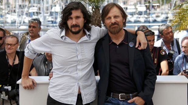 Alonso y Mortensen en Cannes 2014, cuando estrenaron "Jauja". 