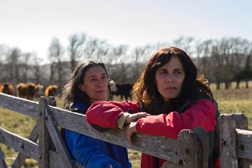 Amigas en un camino de campo, de Santiago Loza. 