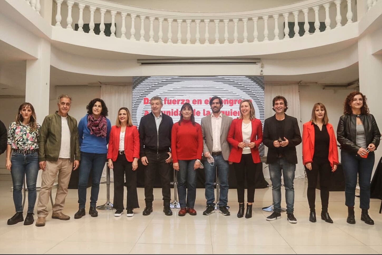 Un momento del cierre de campaña de la izquierda.