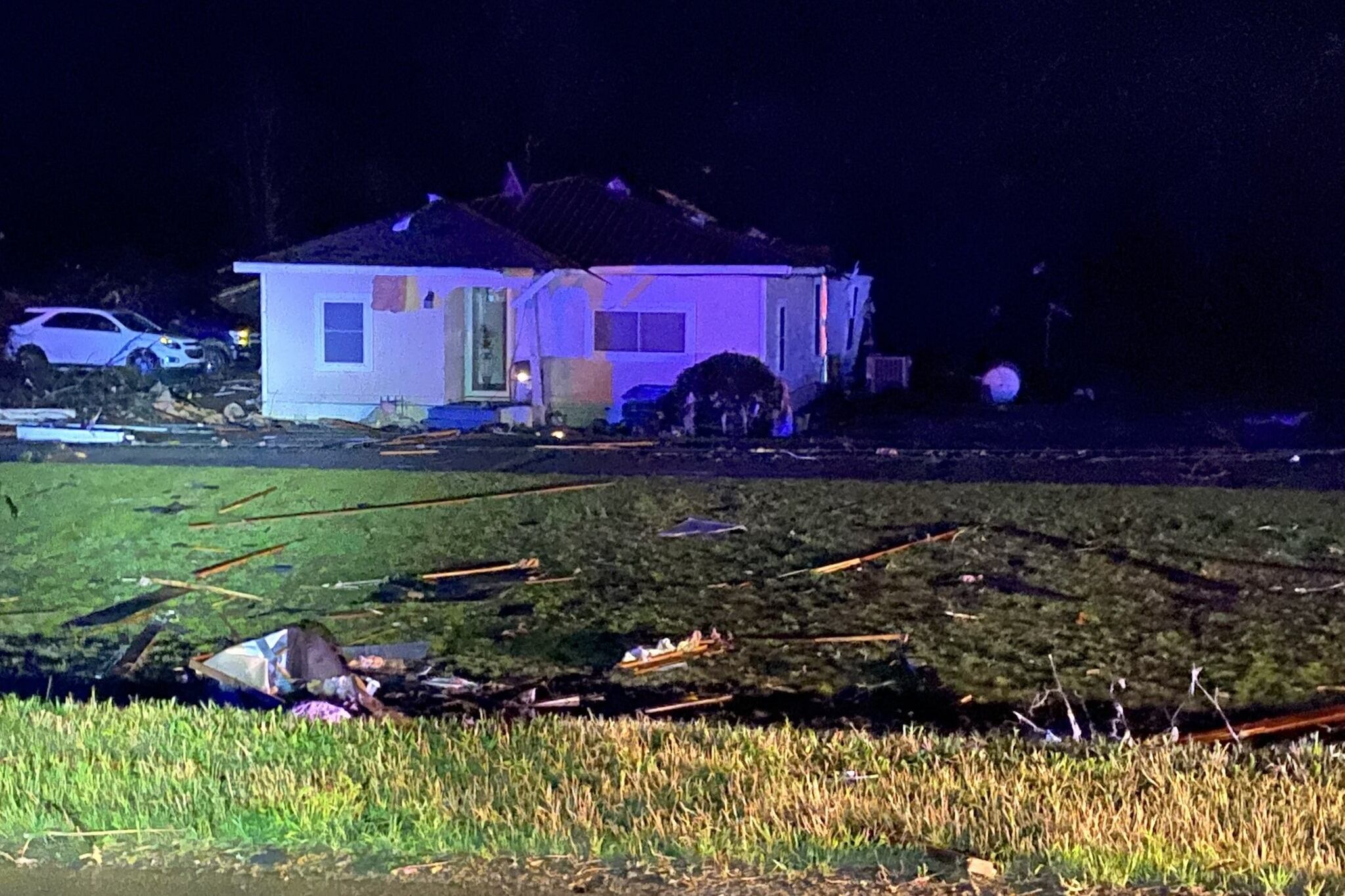 Destrozos en Misisipi, Estados Unidos, tras un fuerte temporal. (Foto: Agencia de gestión de emergencias de Misisipi, MEMA)