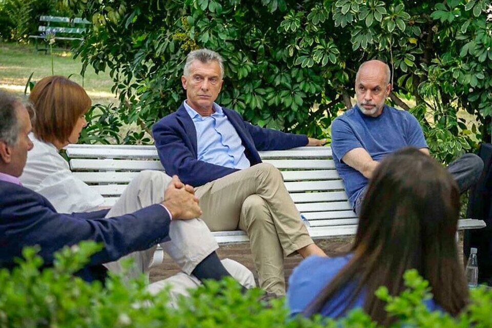 Patricia Bullrich, Mauricio Macri y Horacio Rodríguez Larreta.