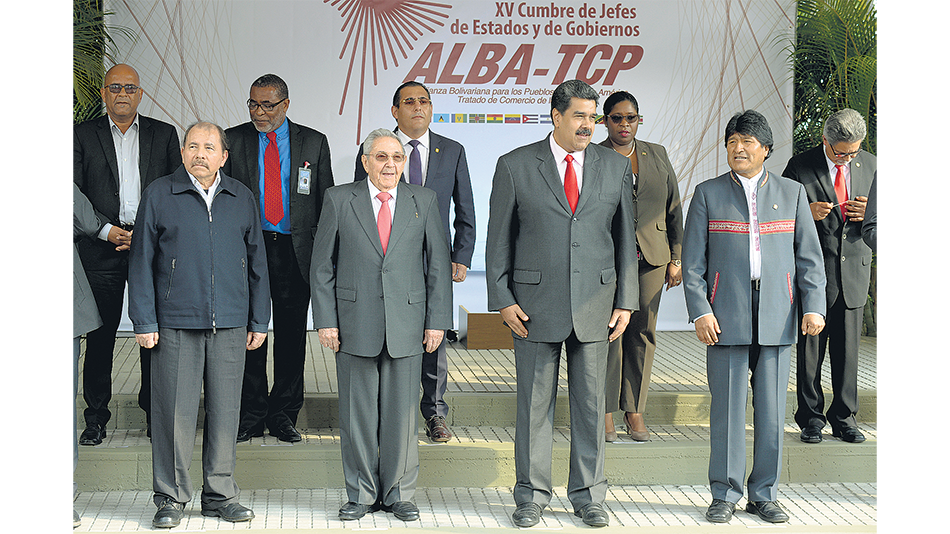 Los presidentes del bloque ALBA se reunieron en el Palacio de Miraflores.
