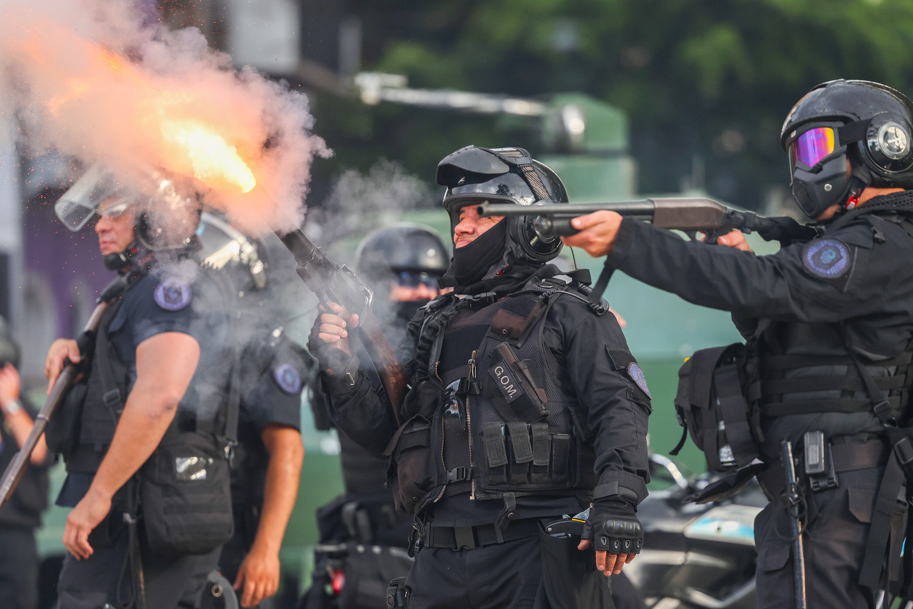 Las fuerzas de seguridad reprimieron una manifestación de jubilados en Buenos Aires