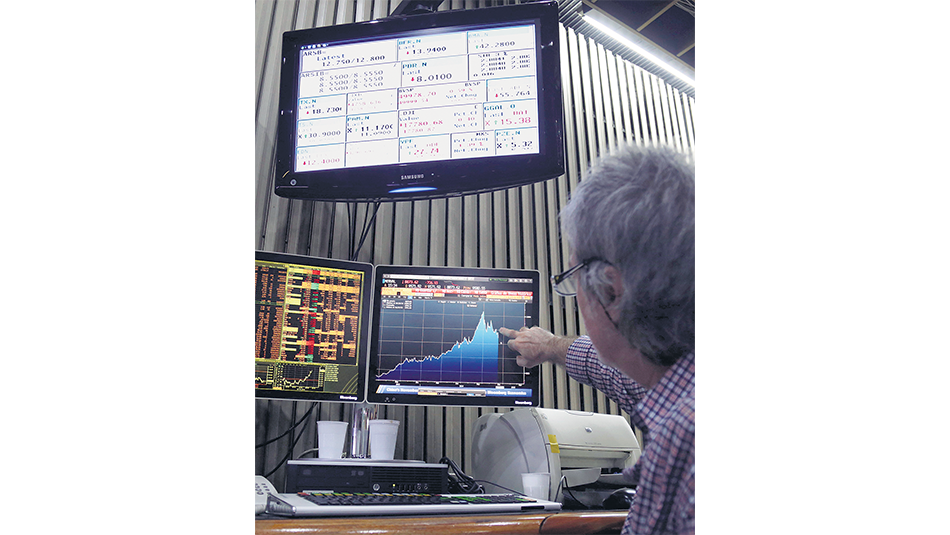 Las acciones líderes cerraron con caída promedio del 3,1 por ciento.