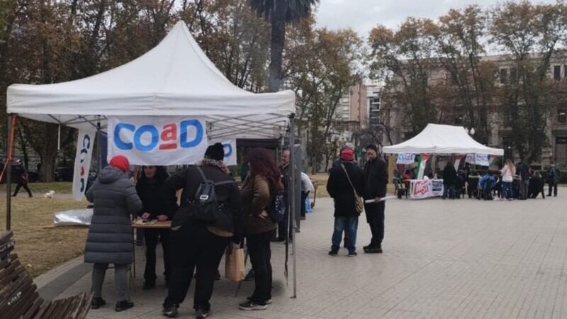 La Coad se instaló ayer en Plaza San Martín